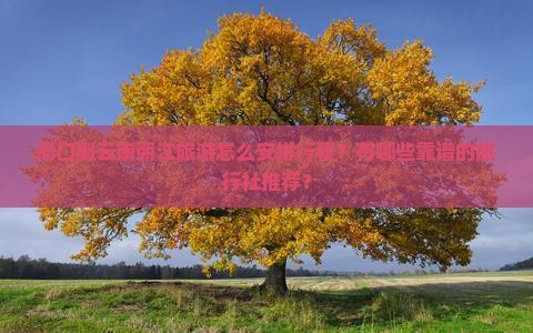 周口到云南丽江旅游怎么安排行程？有哪些靠谱的旅行社推荐？
