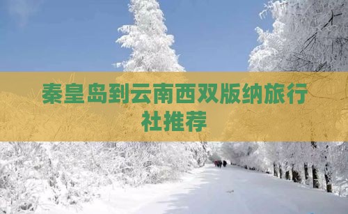 秦皇岛到云南西双版纳旅行社推荐