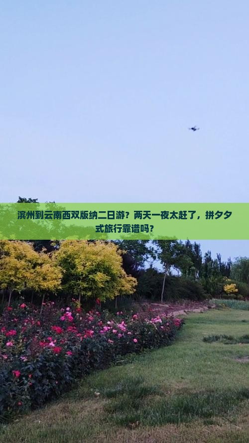 滨州到云南西双版纳二日游？两天一夜太赶了，拼夕夕式旅行靠谱吗？