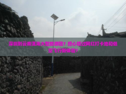 深圳到云南洱海大型旅游团？担心错过网红打卡地和低空飞行新体验？