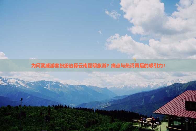 为何武威游客纷纷选择云南昆明旅游？痛点与热词背后的吸引力！