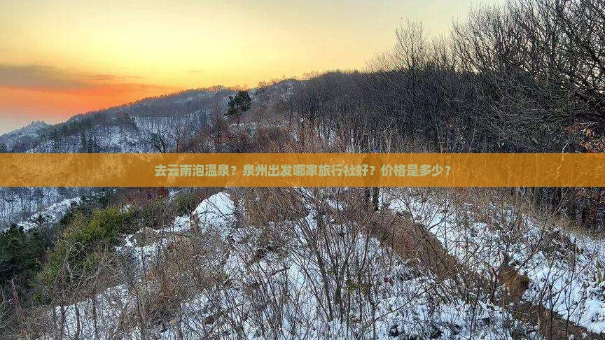 去云南泡温泉？泉州出发哪家旅行社好？价格是多少？