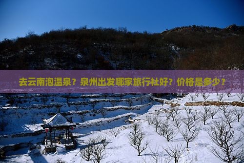 去云南泡温泉？泉州出发哪家旅行社好？价格是多少？