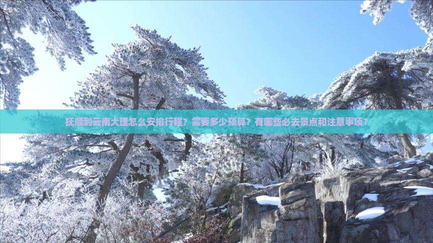 抚顺到云南大理怎么安排行程？需要多少预算？有哪些必去景点和注意事项？