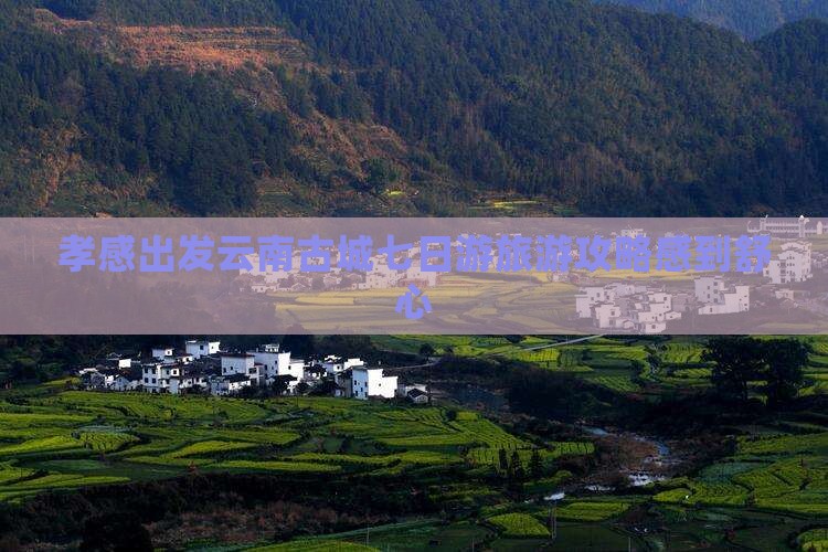 孝感出发云南古城七日游旅游攻略感到舒心