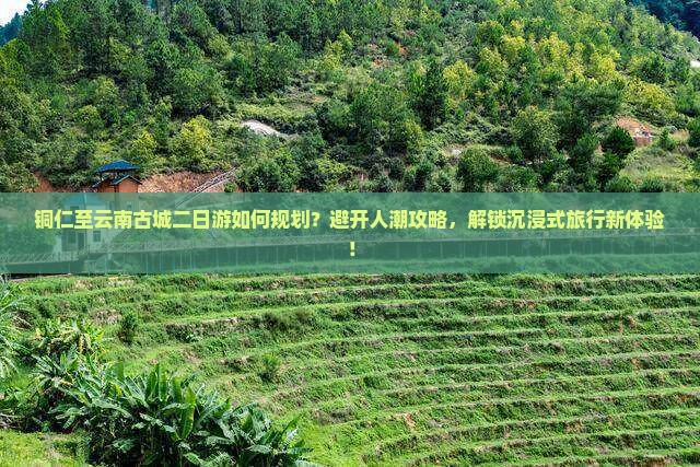 铜仁至云南古城二日游如何规划？避开人潮攻略，解锁沉浸式旅行新体验！