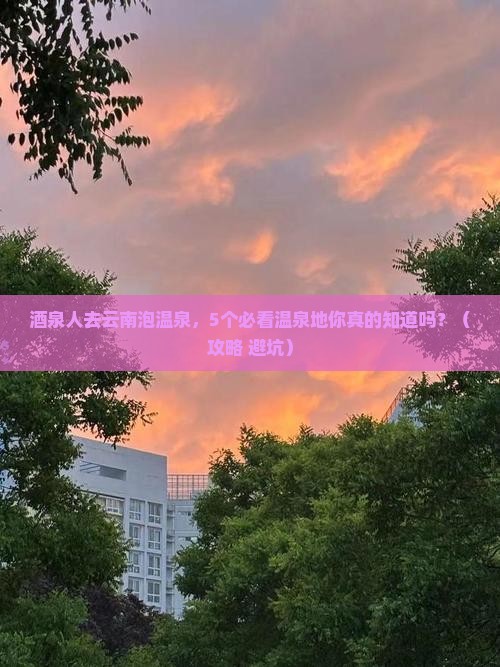 酒泉去云南温泉旅行社