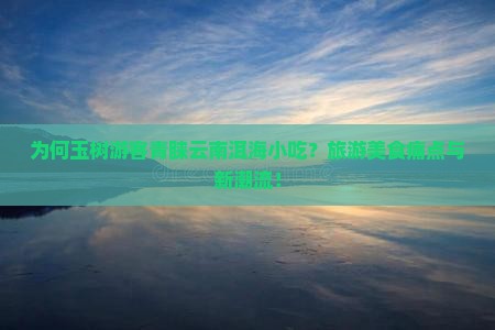 为何玉树游客青睐云南洱海小吃？旅游美食痛点与新潮流！