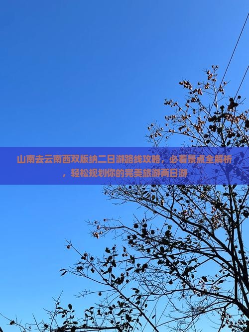 山南去云南西双版纳二日游路线攻略，必看景点全解析，轻松规划你的完美旅游两日游