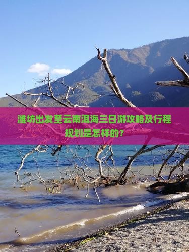 潍坊出发至云南洱海三日游攻略及行程规划是怎样的？