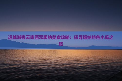 运城游客云南西双版纳美食攻略：探寻版纳特色小吃之旅