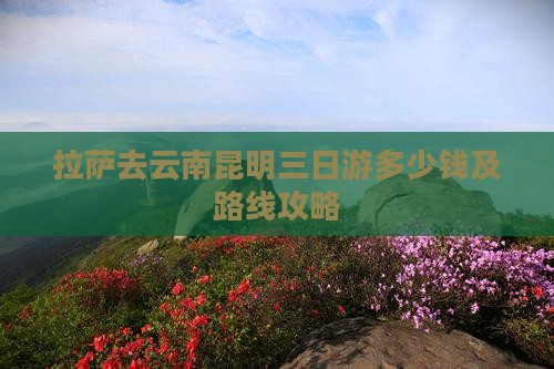 拉萨去云南昆明三日游多少钱及路线攻略