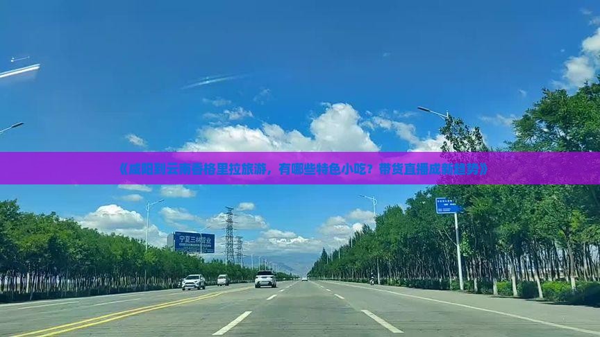 《咸阳到云南香格里拉旅游，有哪些特色小吃？带货直播成新趋势》