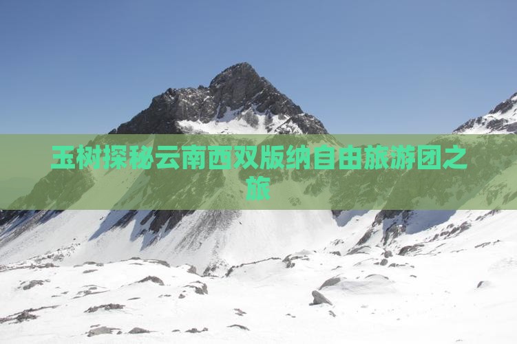 玉树探秘云南西双版纳自由旅游团之旅