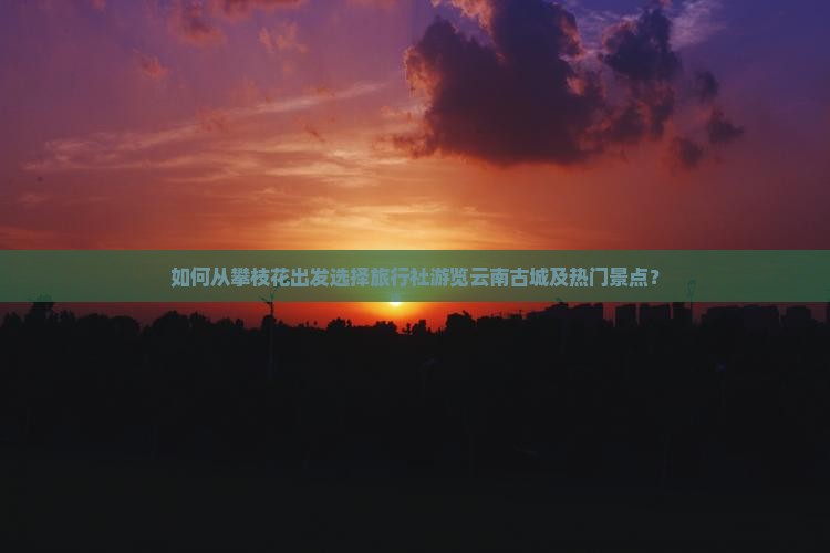 如何从攀枝花出发选择旅行社游览云南古城及热门景点？