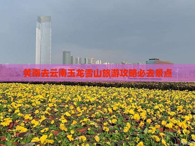 黄南去云南玉龙雪山必去地
