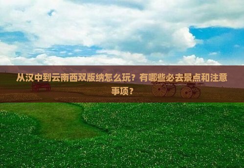 从汉中到云南西双版纳怎么玩？有哪些必去景点和注意事项？