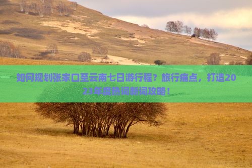 如何规划张家口至云南七日游行程？旅行痛点，打造2023年度热词新词攻略！