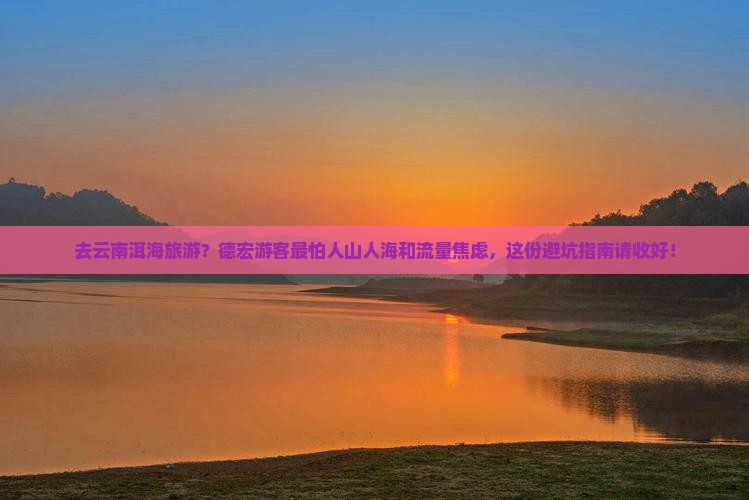 去云南洱海旅游？德宏游客最怕人山人海和流量焦虑，这份避坑指南请收好！