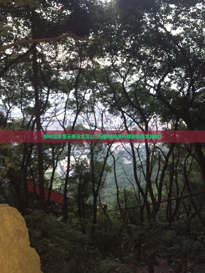 铁岭出发至云南玉龙雪山二日游攻略及行程安排是怎样的？