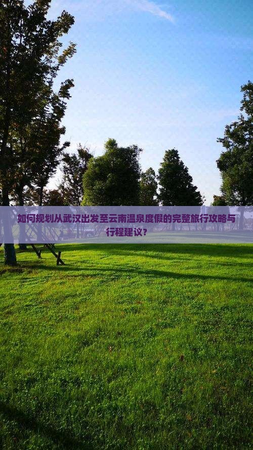 如何规划从武汉出发至云南温泉度假的完整旅行攻略与行程建议？