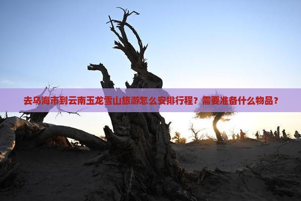 去乌海市到云南玉龙雪山旅游怎么安排行程？需要准备什么物品？