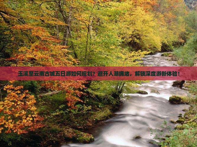 玉溪至云南古城五日游如何规划？避开人潮拥堵，解锁深度游新体验！