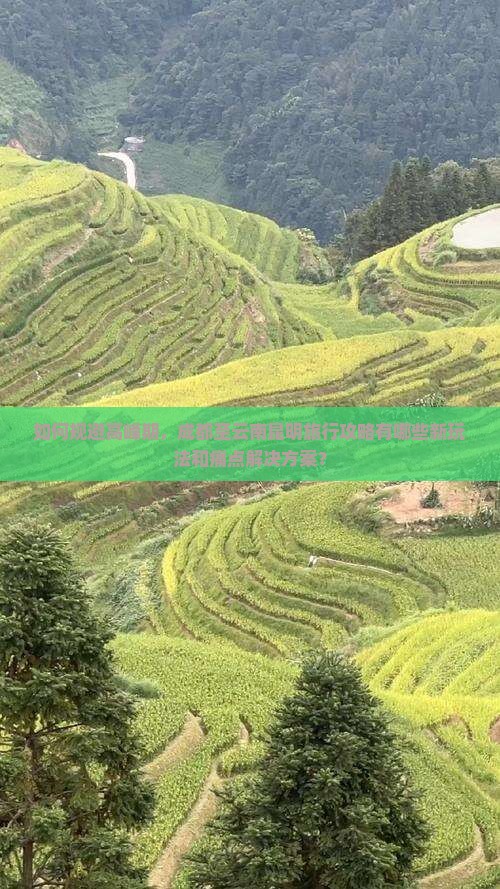如何规避高峰期，成都至云南昆明旅行攻略有哪些新玩法和痛点解决方案？