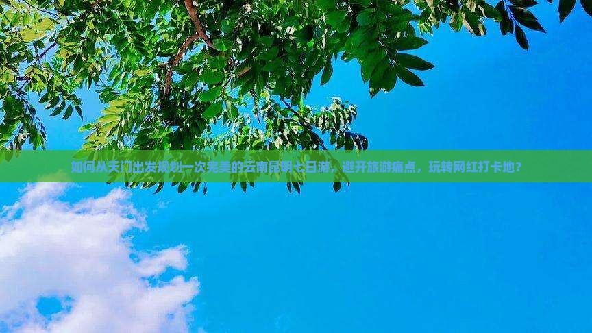 如何从天门出发规划一次完美的云南昆明七日游，避开旅游痛点，玩转网红打卡地？