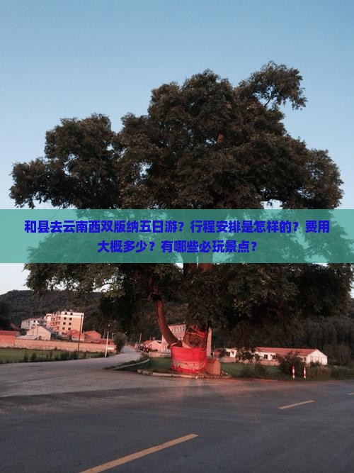 和县去云南西双版纳五日游？行程安排是怎样的？费用大概多少？有哪些必玩景点？