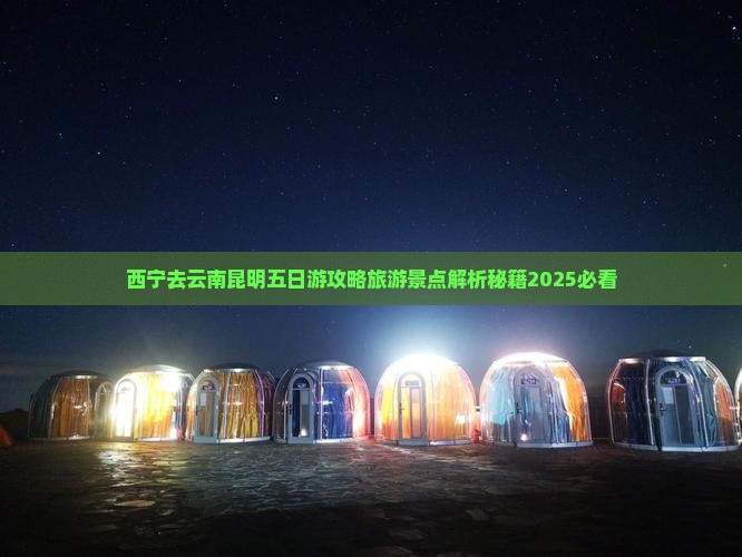 西宁去云南昆明五日游