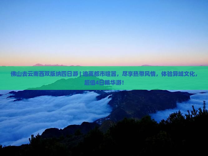 佛山去云南西双版纳四日游