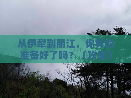 伊犁去云南丽江旅游