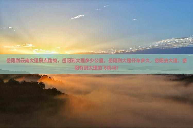 岳阳到云南大理景点