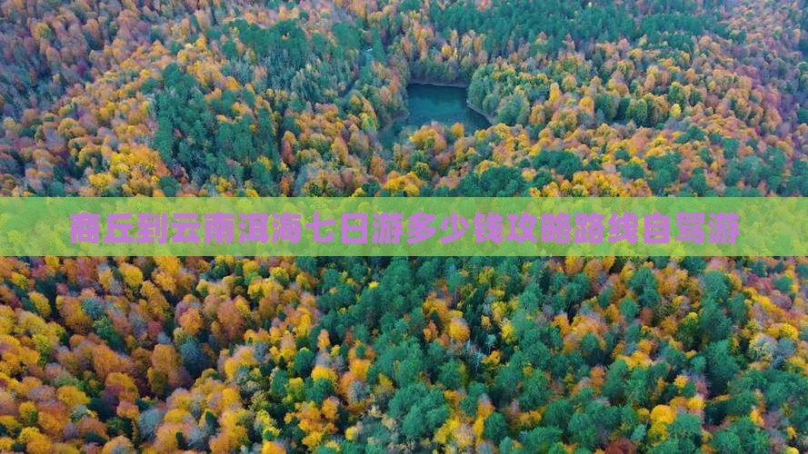 商丘到云南洱海七日游