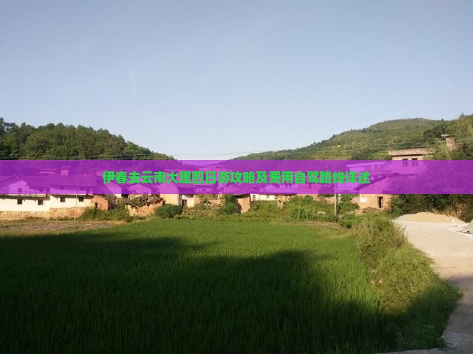 伊春去云南大理四日游攻略及费用自驾路线详述