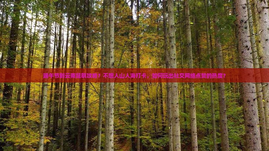 端午节到云南昆明攻略？不想人山人海打卡，如何玩出社交网络点赞的热度？