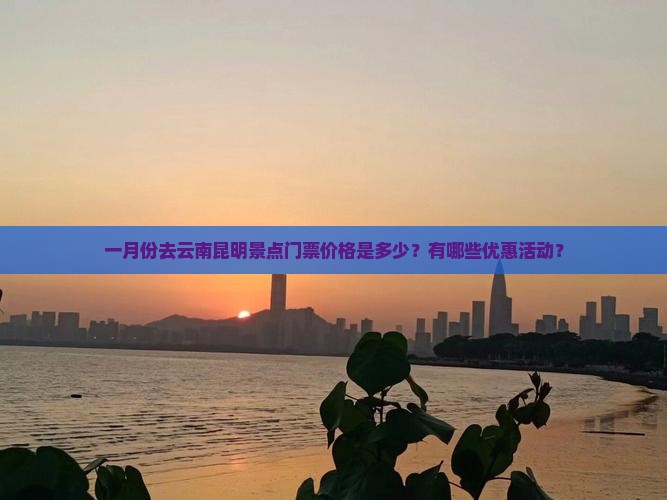 一月份去云南昆明景点门票价格是多少？有哪些优惠活动？