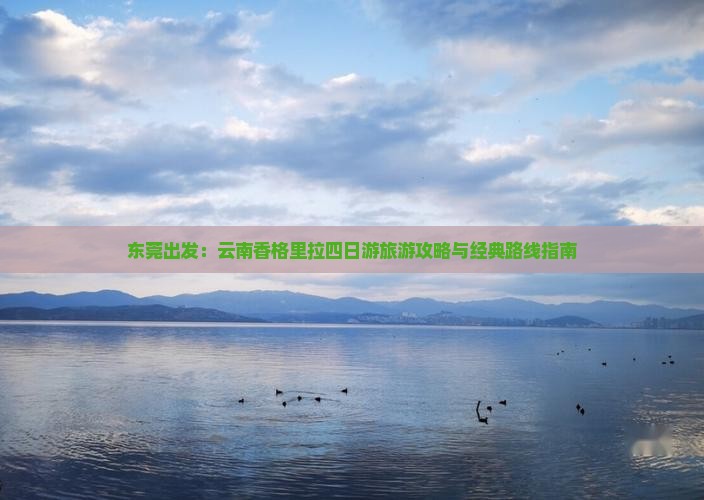 东莞出发：云南香格里拉四日游旅游攻略与经典路线指南