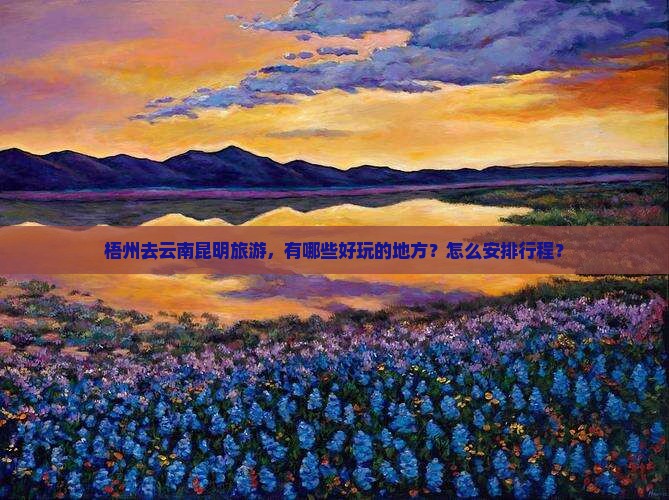 梧州去云南昆明旅游，有哪些好玩的地方？怎么安排行程？