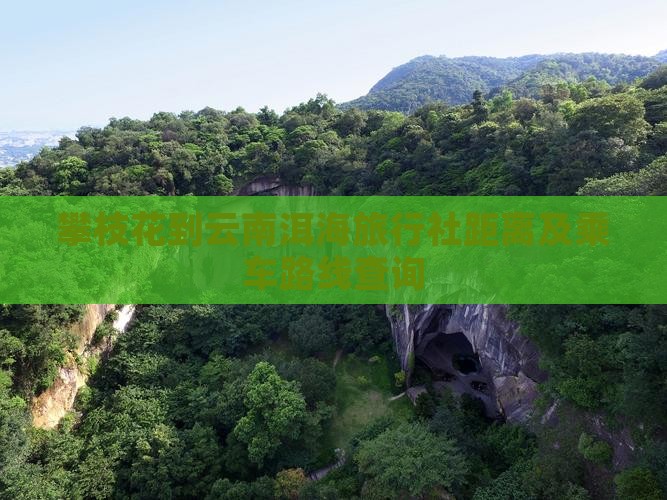 攀枝花到云南洱海旅行社距离及乘车路线查询