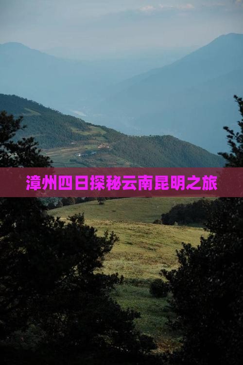 漳州四日探秘云南昆明之旅