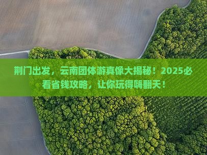 荆门到云南团体旅游