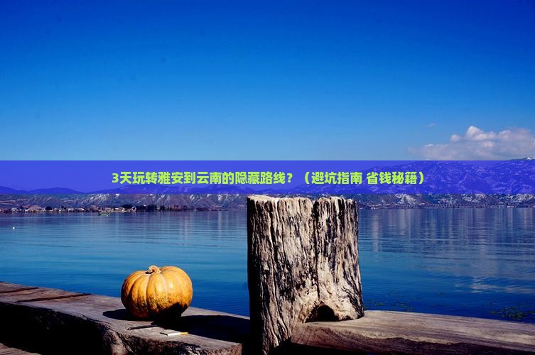 雅安到云南一日