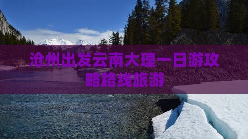 沧州去云南大理一日
