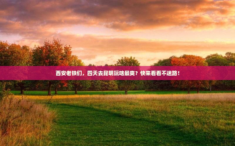 西安到云南昆明四日游