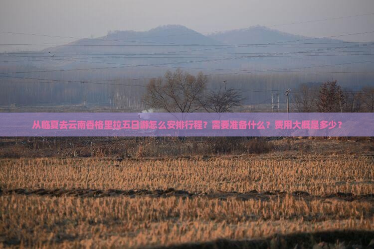 从临夏去云南香格里拉五日游怎么安排行程？需要准备什么？费用大概是多少？