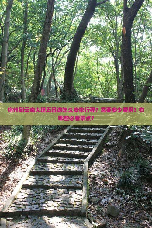 宿州到云南大理五日游怎么安排行程？需要多少费用？有哪些必看景点？