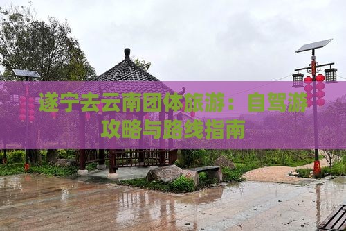 遂宁去云南团体旅游：自驾游攻略与路线指南
