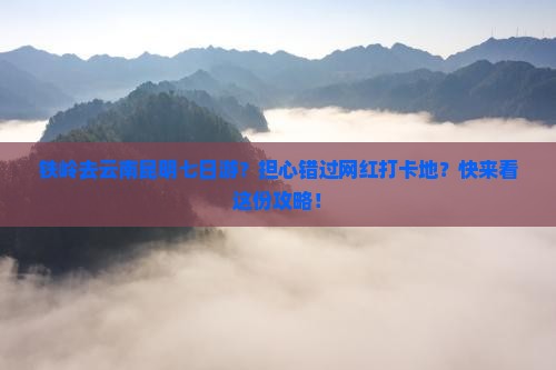 铁岭去云南昆明七日游？担心错过网红打卡地？快来看这份攻略！
